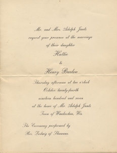 Grandma's Wedding Invite